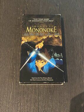 RARE STUDIO GHIBLI PRINCESS MONONOKE VHS VIDEO MOVIE FILM PREOWNED